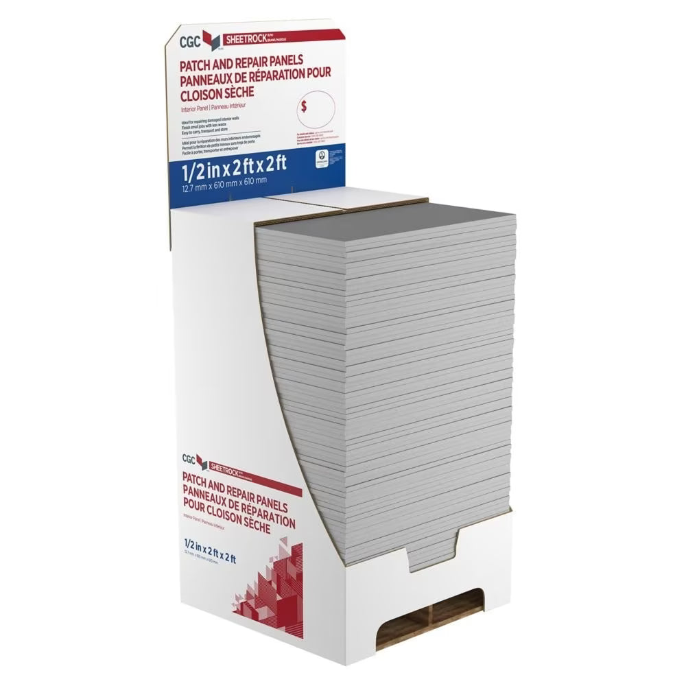 1/2" x 2Ft x 2Ft Drywall Patch